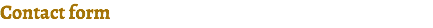Contact form